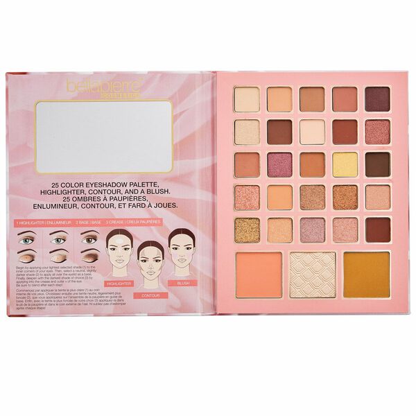 

Палитра теней для век Satin Rose Full Face, 17 г Bellapierre Cosmetics