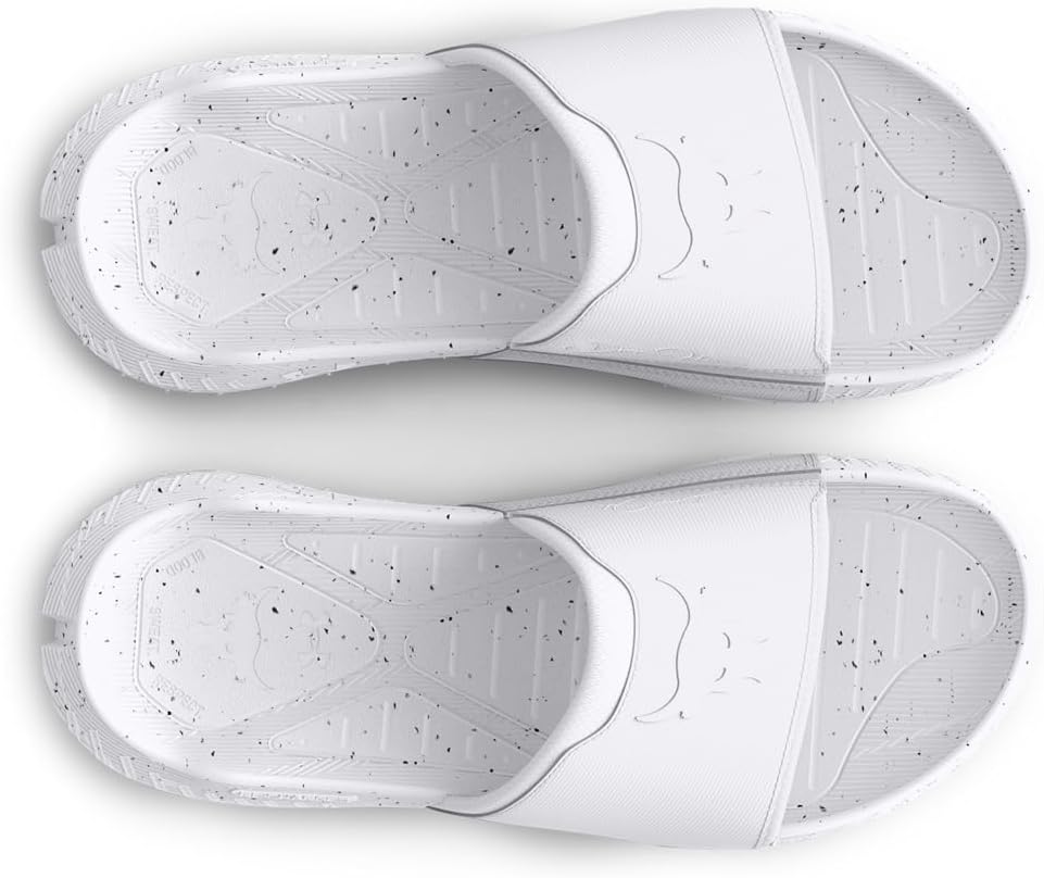 Мужские слайд-сандалии Under Armour Project Rock 3, белый/серый — фото 4