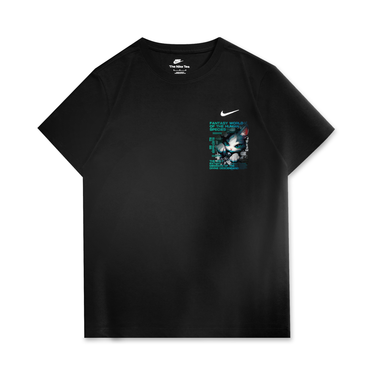 

Nike Спортивная футболка унисекс черная, Черный, Nike Спортивная футболка унисекс черная