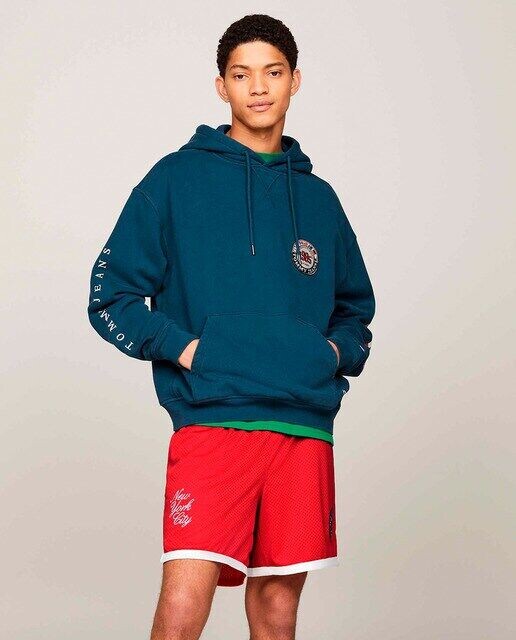 

Спортивные мужские шорты в стиле ретро для международных игр Tommy Jeans, красный
