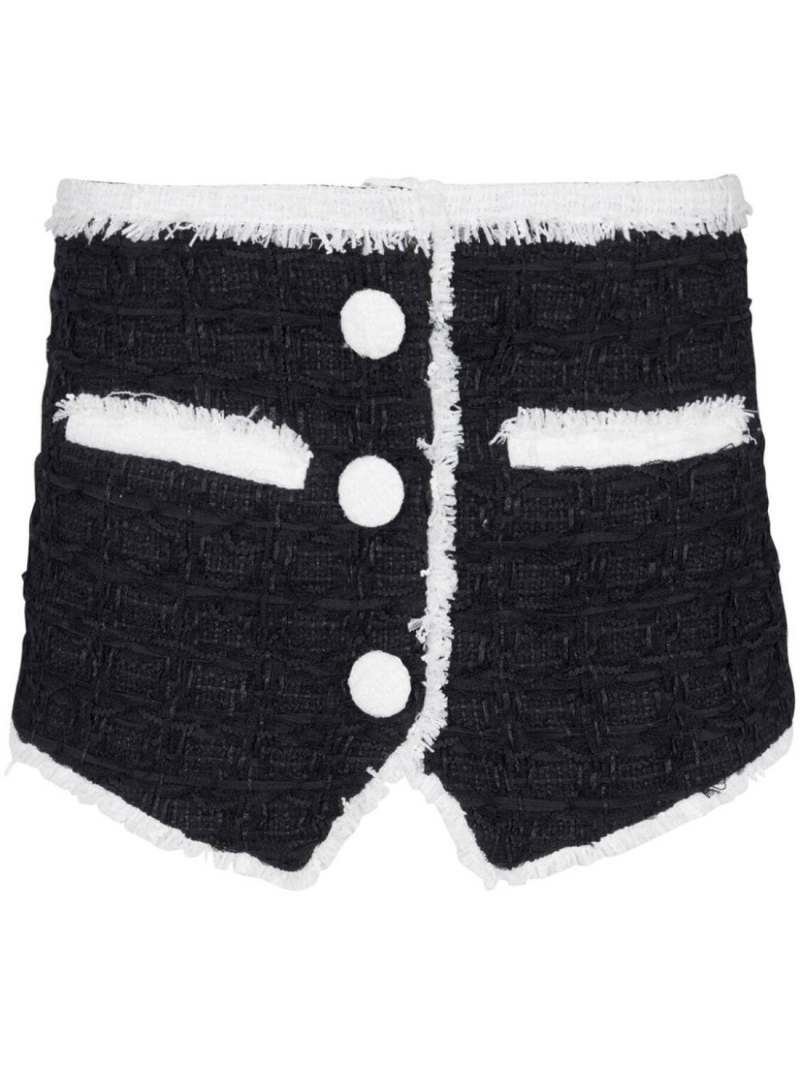 

Balmain tweed mini skirt, черный