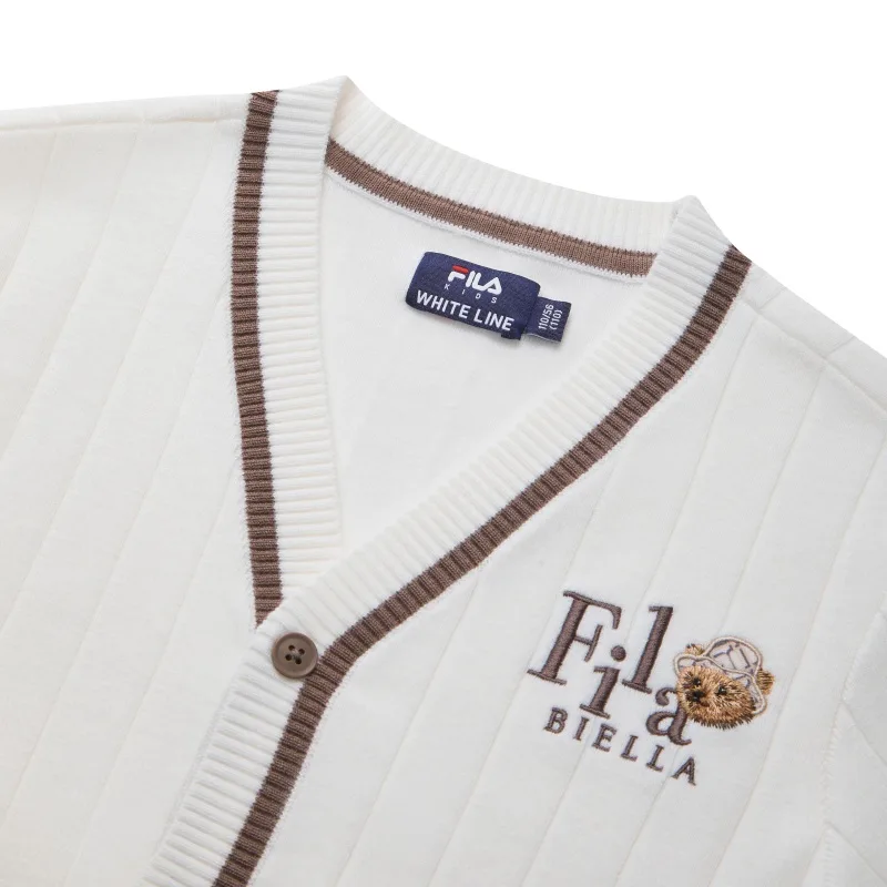 FILA KIDS Свитер Cloud White для детей 3-7 лет — фото 4