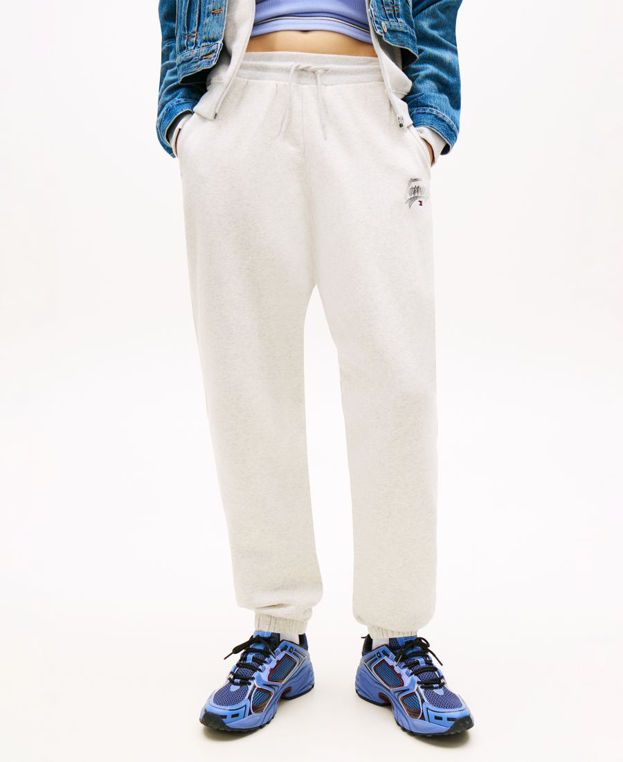 

Женские спортивные брюки свободного кроя на резинке Tommy Jeans, Light Grey Heather