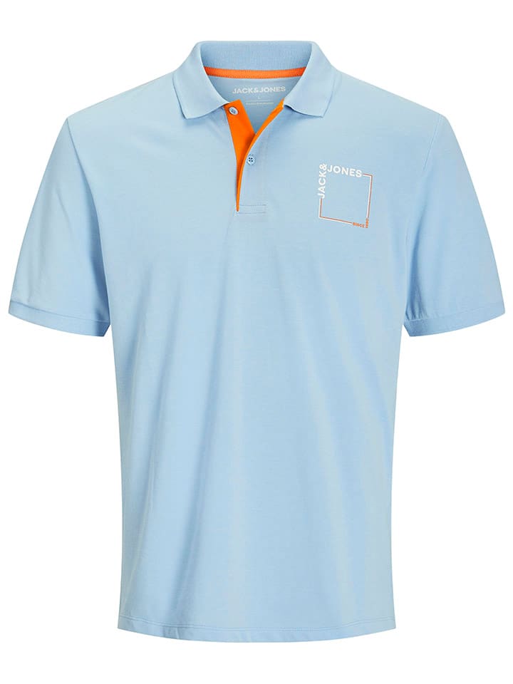 

Футболка поло Jack & Jones, светло-синий
