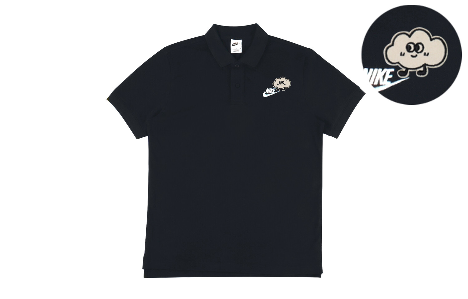 

Спортивная рубашка поло мужская черная Nike, черный