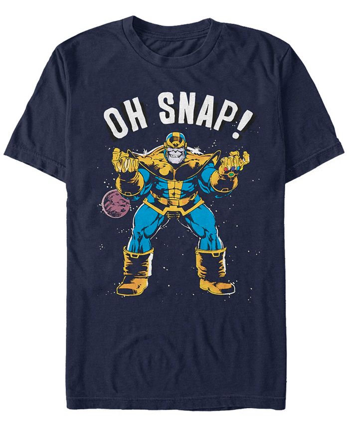 

Мужская футболка с короткими рукавами из коллекции комиксов Marvel Thanos Oh Snap Fifth Sun, синий