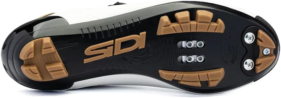 SiDI | Велосипедные туфли Gravel, профессиональные горные велосипедные туфли для мужчин MTB DUST, инновационная система застежки, интегрированный каблук, резиновый носок, белый/черный — фото 4
