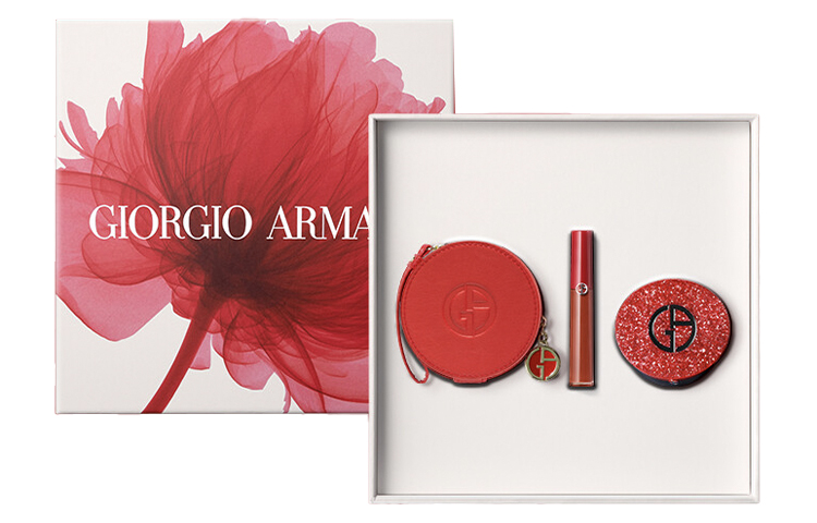 

GIORGIO ARMANI Redtube жидкая помада Star Diamond Air Cushion лимитированный подарочный набор 6,5мл+15г