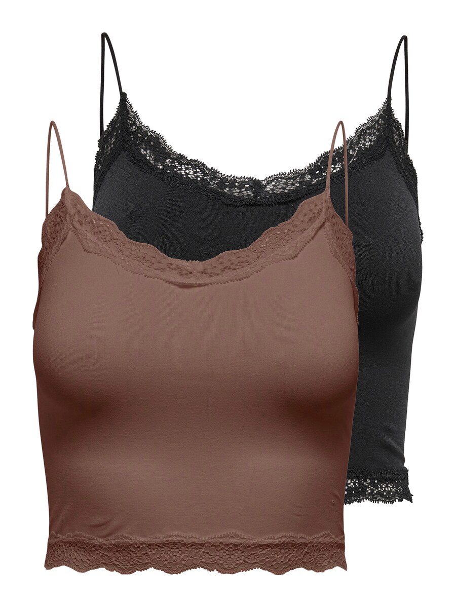 

Нижняя рубашка ONLY ONLVICKY, коричневый/черный