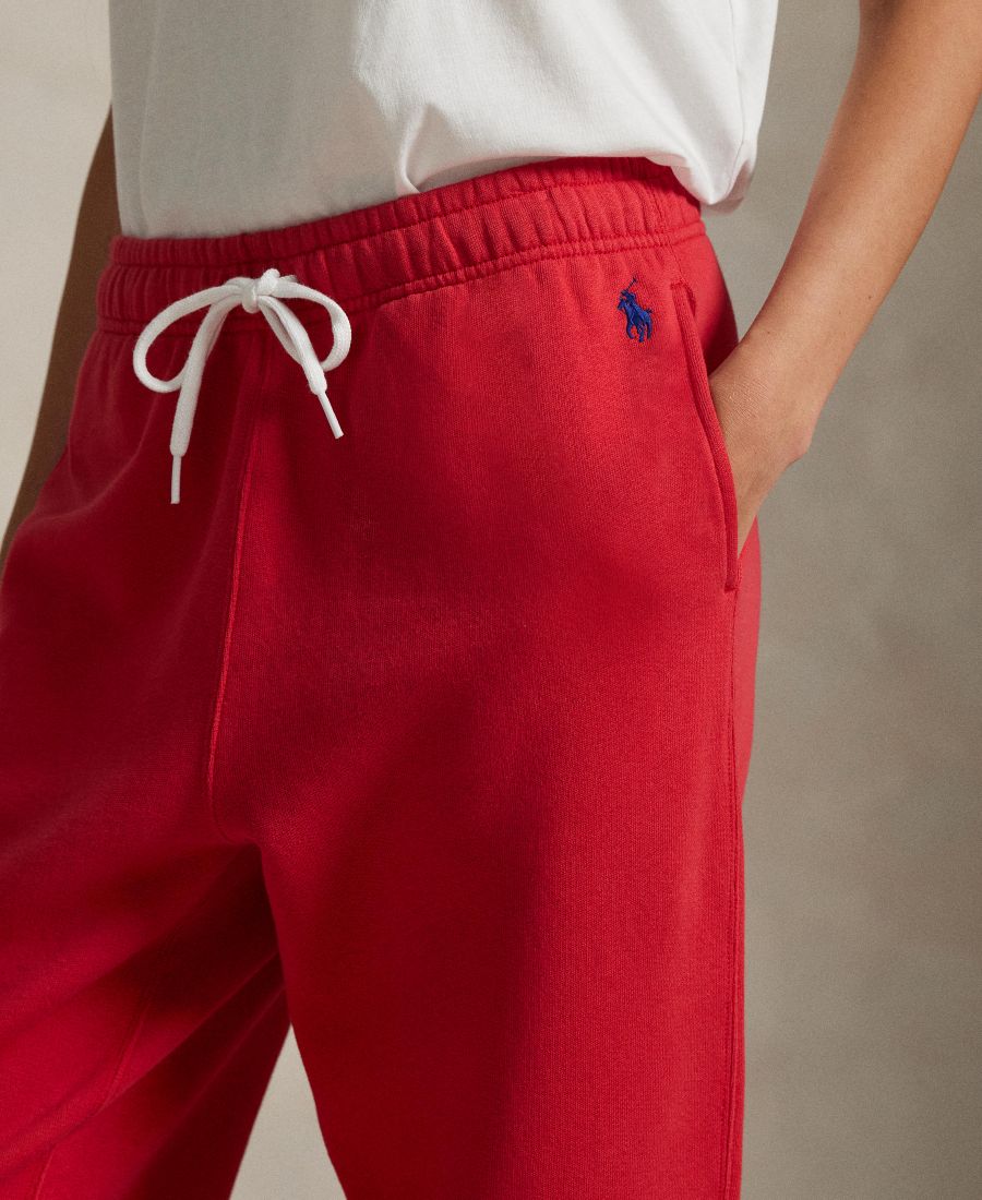 Женские флисовые спортивные штаны на шнуровке Polo Ralph Lauren, Deep Orangey Red — фото 3