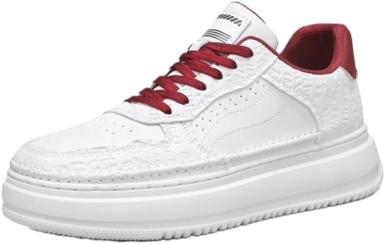 

Спортивные повседневные мужские кроссовки с шнурками. Прочная и противоскользящая подошва. Подходят для всех сезонов Fusecottc, красный