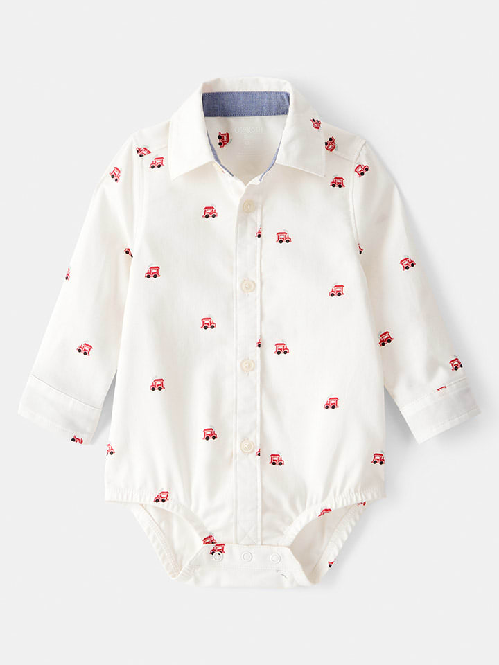 

OshKosh Боди-рубашка кремового цвета