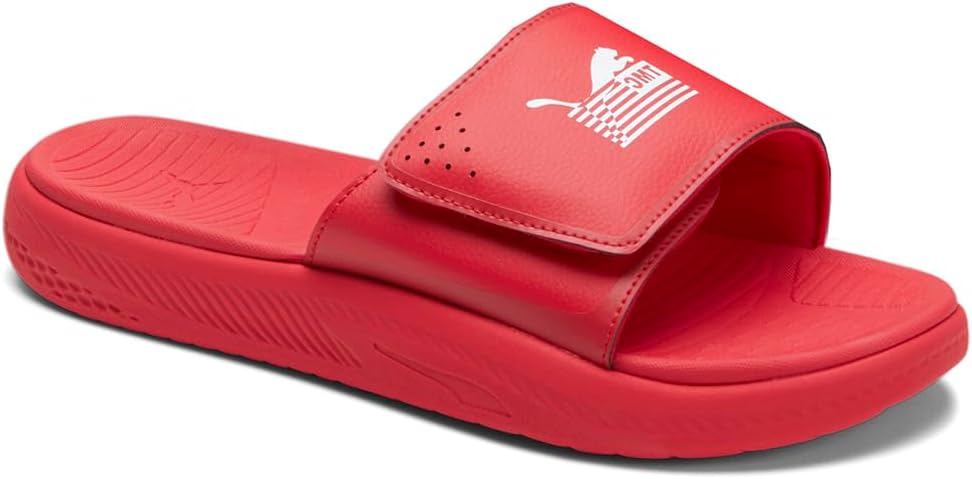 Мужские сандалии PUMA Nipsey Hussle X Softride The Marathon Continues Slide Повседневные - Красные — фото 2