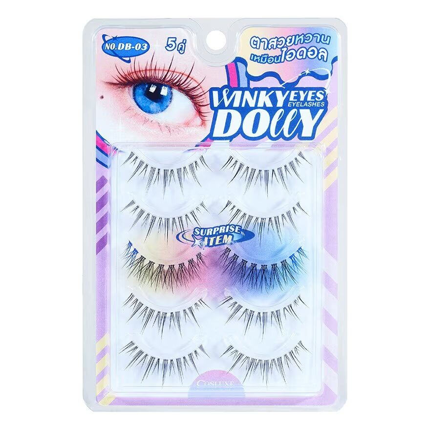 

Cosluxe Ресницы Winky Eyes Dolly, 5 пар, № DB-03, DB-