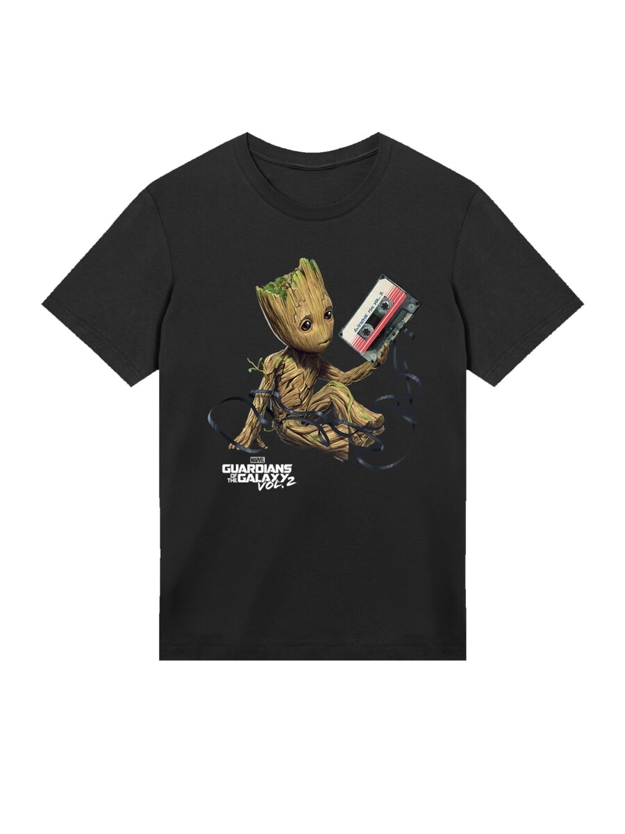 

Рубашка F4NT4STIC Marvel Guardians Of The Galaxy Vol2 Groot Tape, черный
