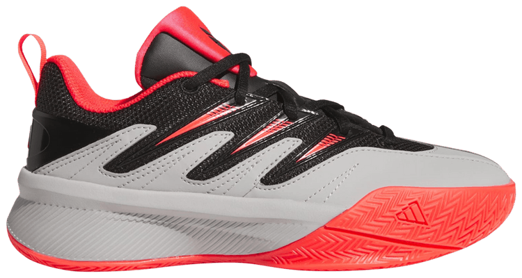 

Кроссовки adidas Dame Certified 3 Low J 'Black Lucid Red Grey', серый