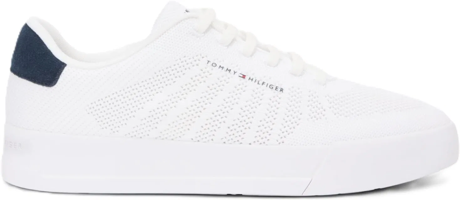Мужские низкие кроссовки Tommy Hilfiger Th Court Knit Fm0fm05823, White (White)