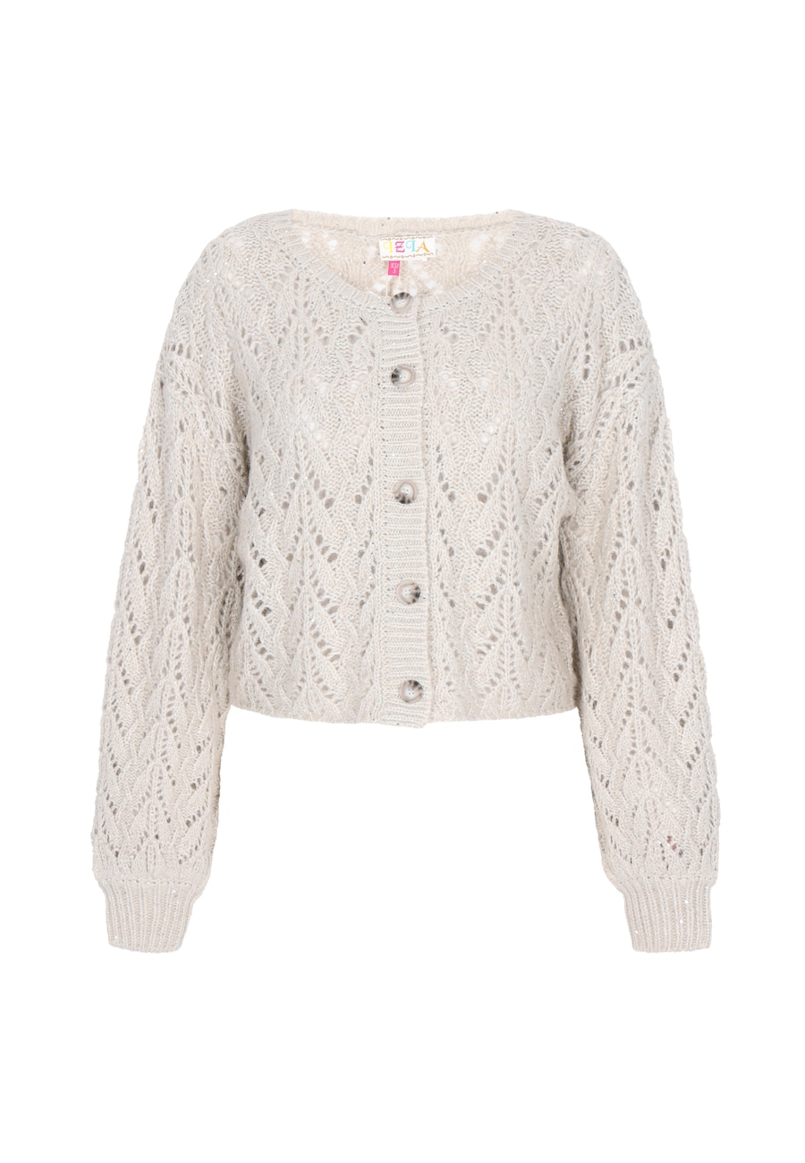 

Вязаный кардиган IZIA, светло-серый