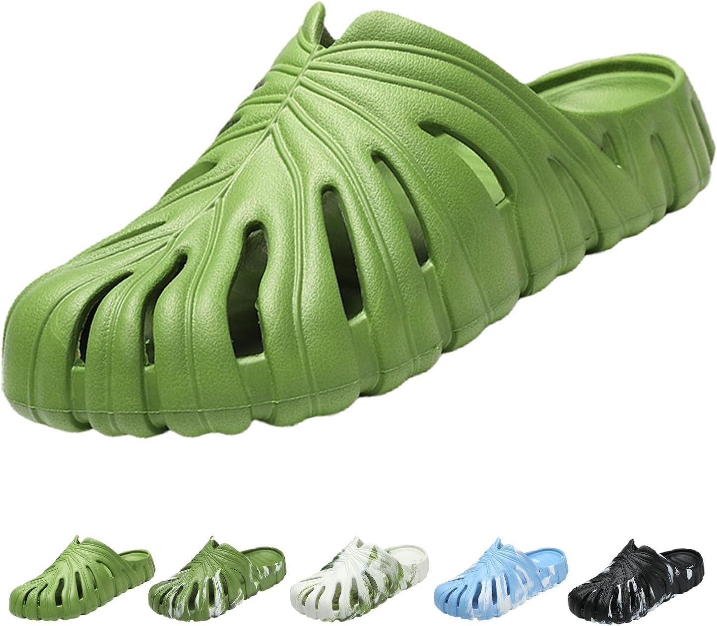 

Тапочки Optigard Monstera для женщин и мужчин, толстая подошва из ЭВА, мягкие тапочки Monstera, нескользящие, быстросохнущие, дышащие пляжные шлепанцы Monstera, зеленый
