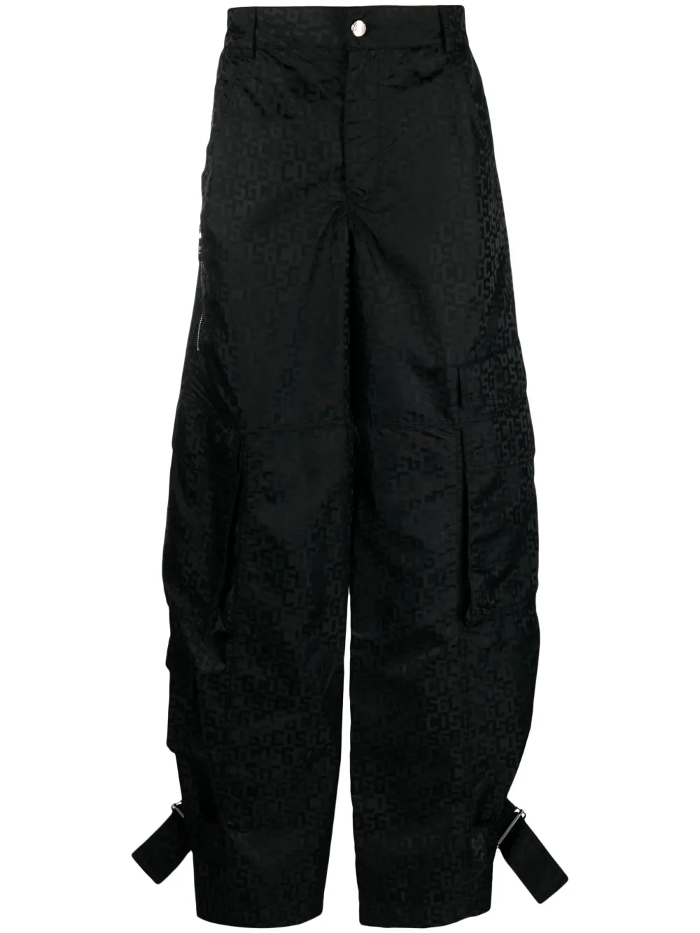 

Широкие брюки Monogram Ultracargo GCDS, черный