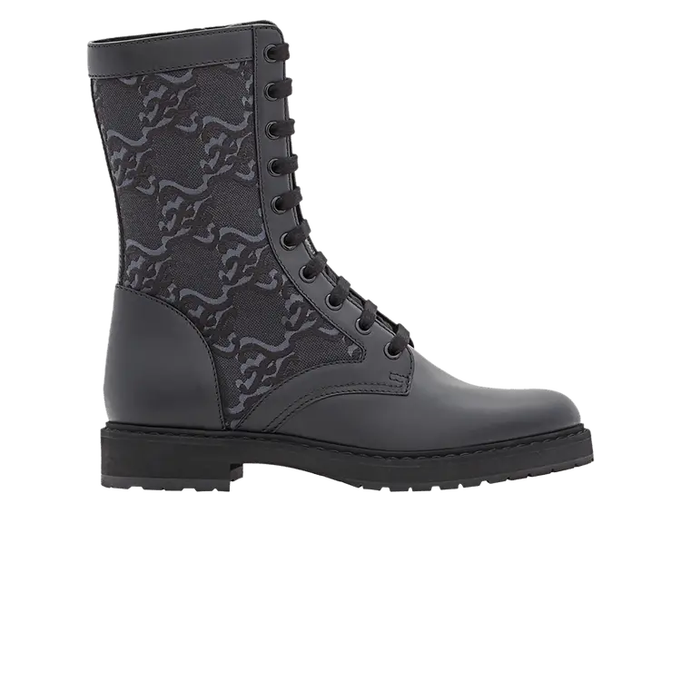 Ботинки Fendi Wmns Leather Biker Boot Black, черный