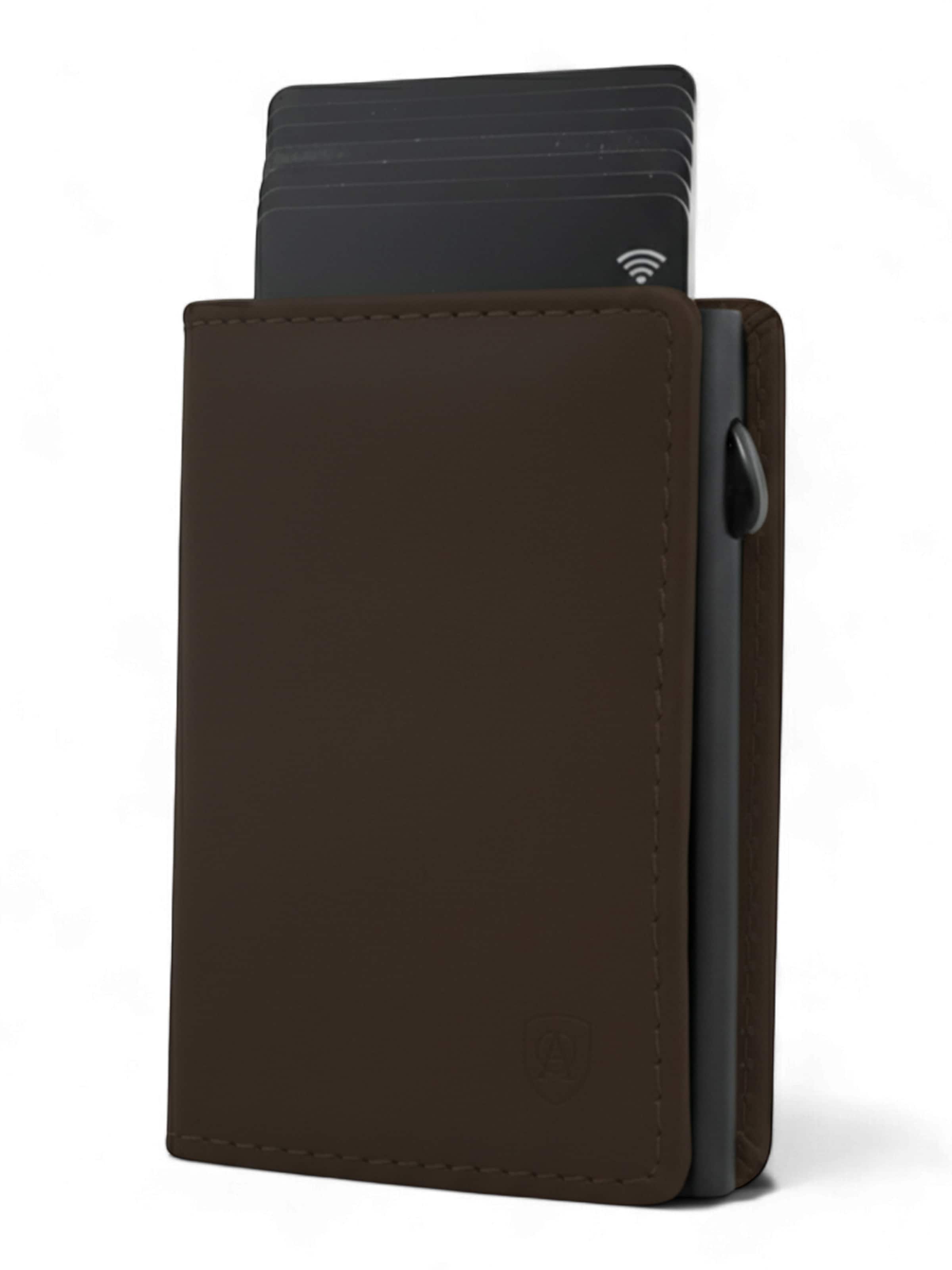 

Akaroa Кошелек 'Slim Wallet Pelle II' в темно-коричневом цвете