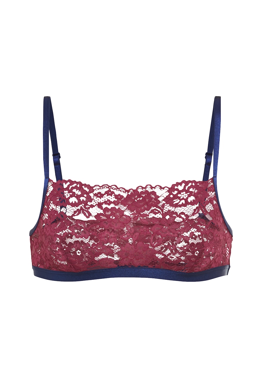 

Бюстгальтер-бралетт LSCN by LASCANA, баклажановый