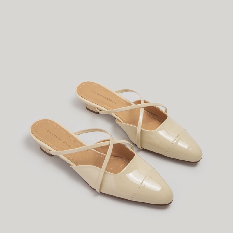 SHOEMAKER QUEEN Женские противоскользящие тапочки с закрытым носком белые, цвет White — фото 4