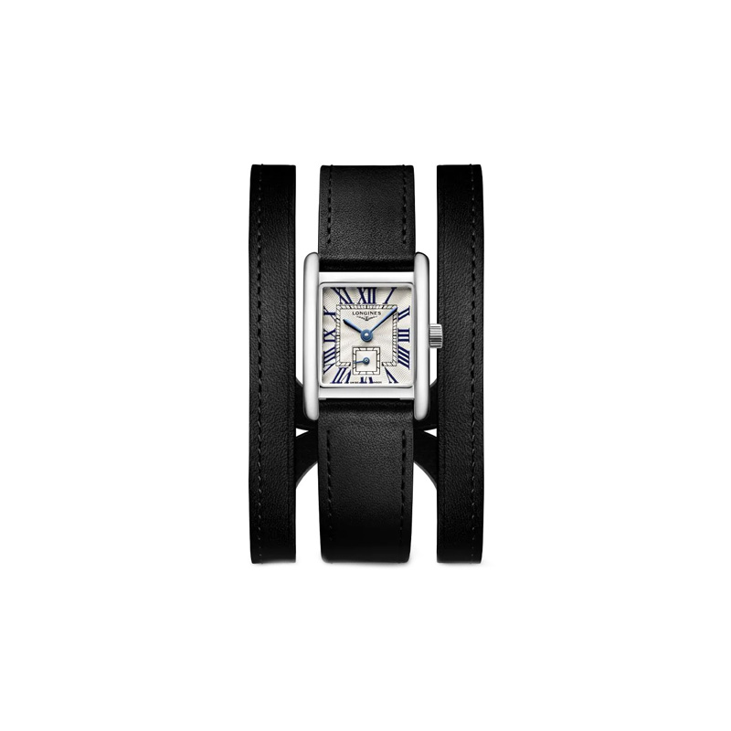

LONGINES Часы Mini Dior Vina Series Quartz Movement Women's Watch 21.5*29mm White Dial Stainless Steel Case Leather Strap, White Dial