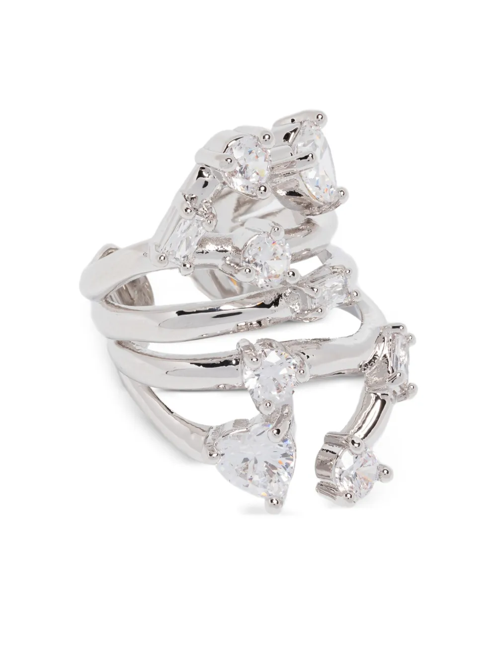 

Кольцо со стразами Maje, серебристый