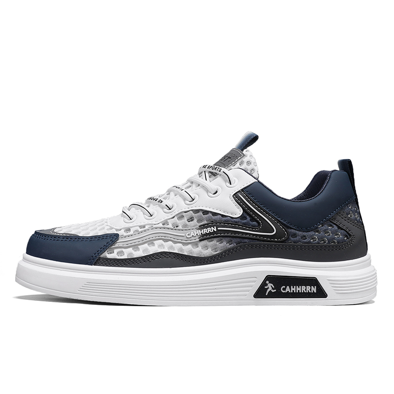 

PLAY COBBLER Мужские низкие скейтбордские кроссовки бело-синие, цвет White Blue