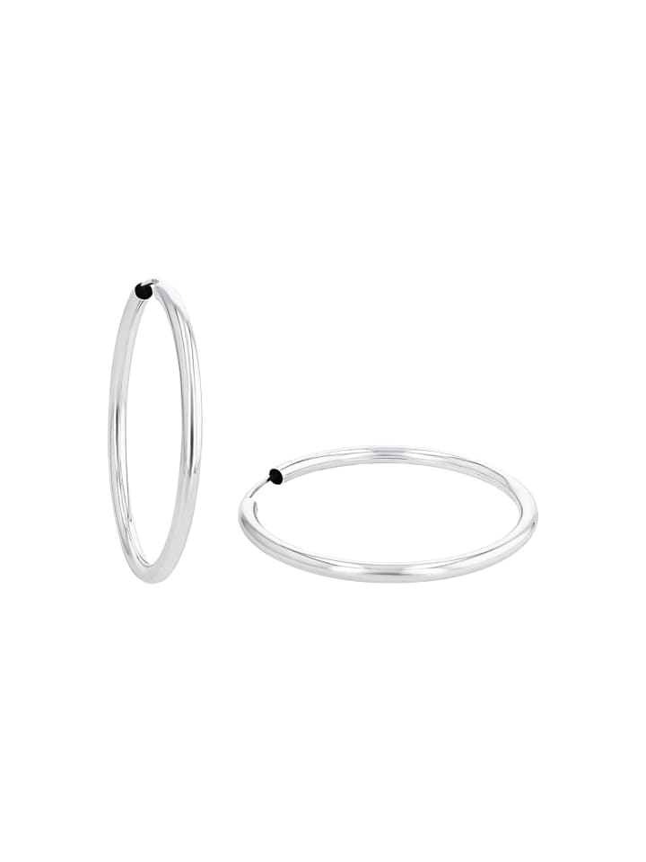 

Amor Серьги-кольца из серебра 925 пробы с родиевым покрытием