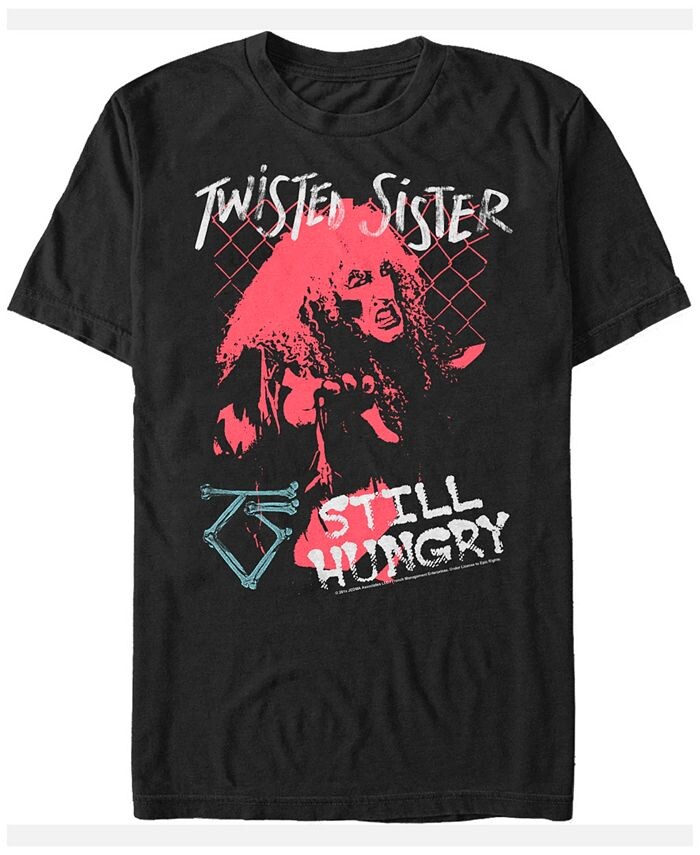 

Мужская футболка с короткими рукавами и портретом Twisted Sister Still Hungry Fifth Sun, черный