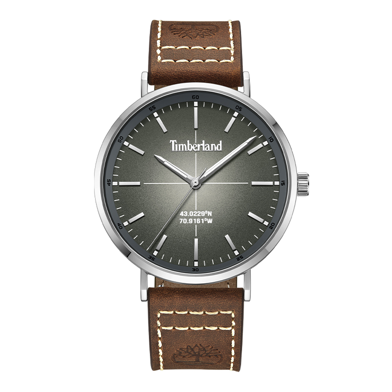 

Timberland Часы Rangeley Collection Wrist Watch Quartz Movement Leather Strap White Dial Men's Watch