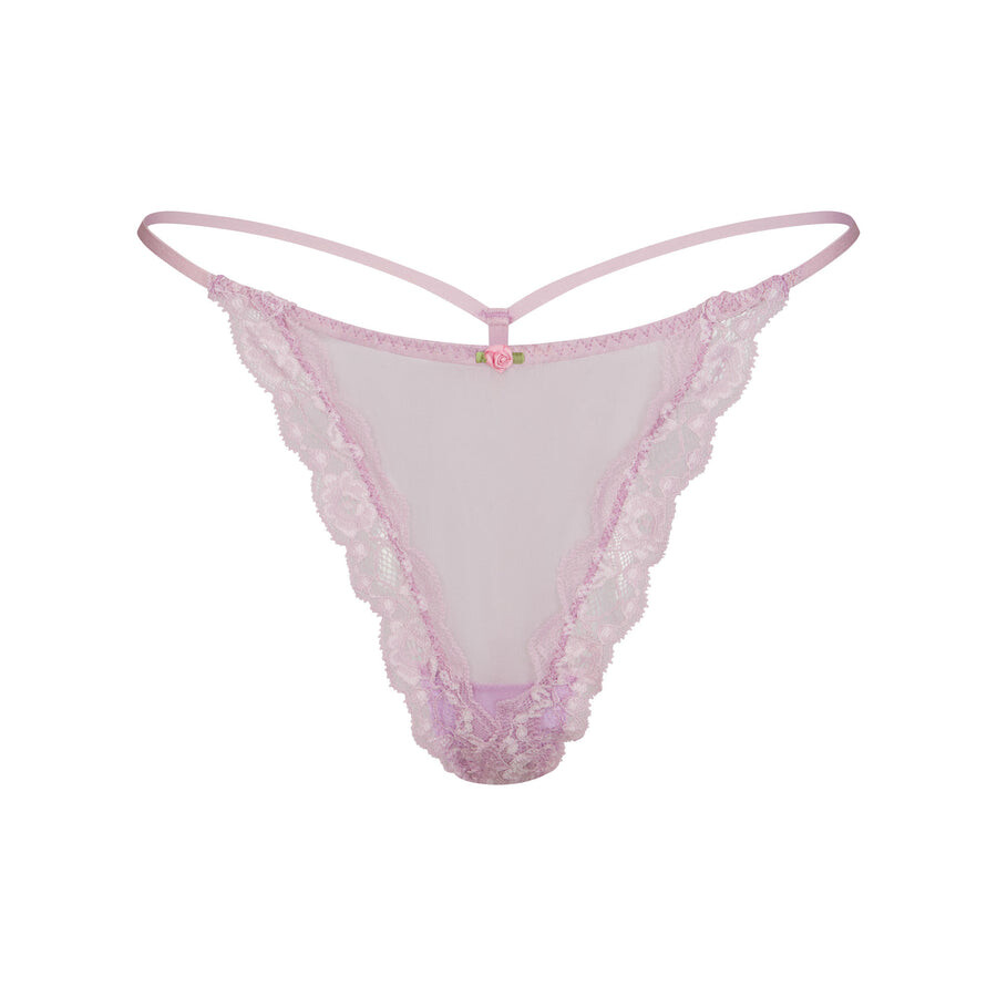 

Стринг-стринги SKIMS Skims Romance Lace, цвет Iris Mica