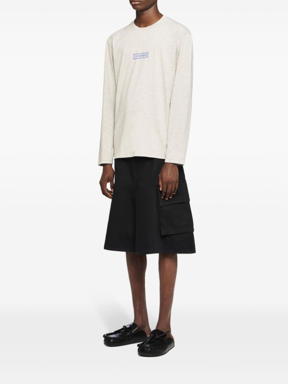 

Футболка с графическим принтом JW Anderson, серый