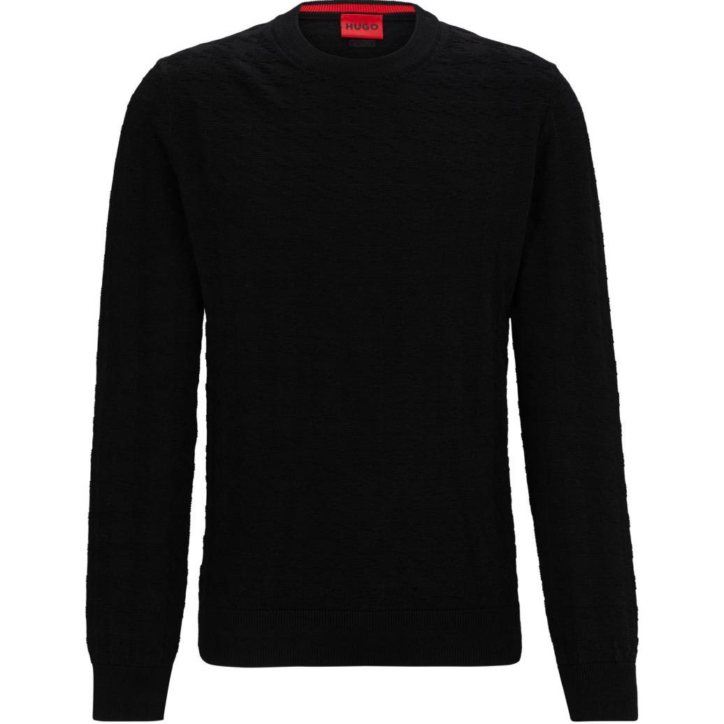 

Босс Органический Хлопковый Свитер HUGO BOSS, Черный