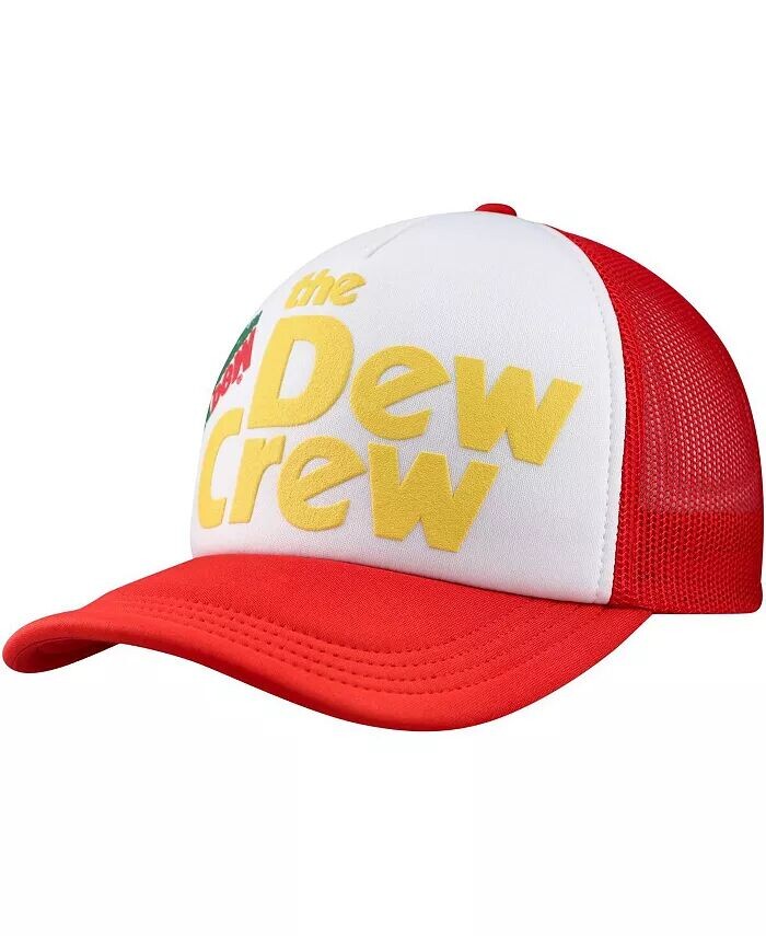 

Мужская регулируемая шляпа из пеноматериала Mountain Dew Dew Crew, белая, красная Lids, красный