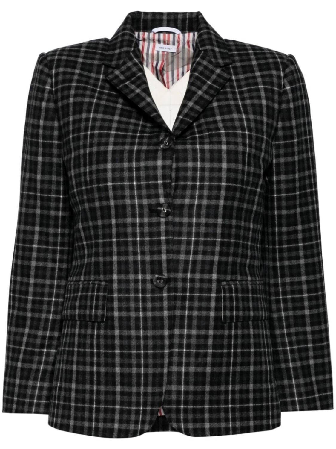 

Thom Browne пиджак в клетку, серый
