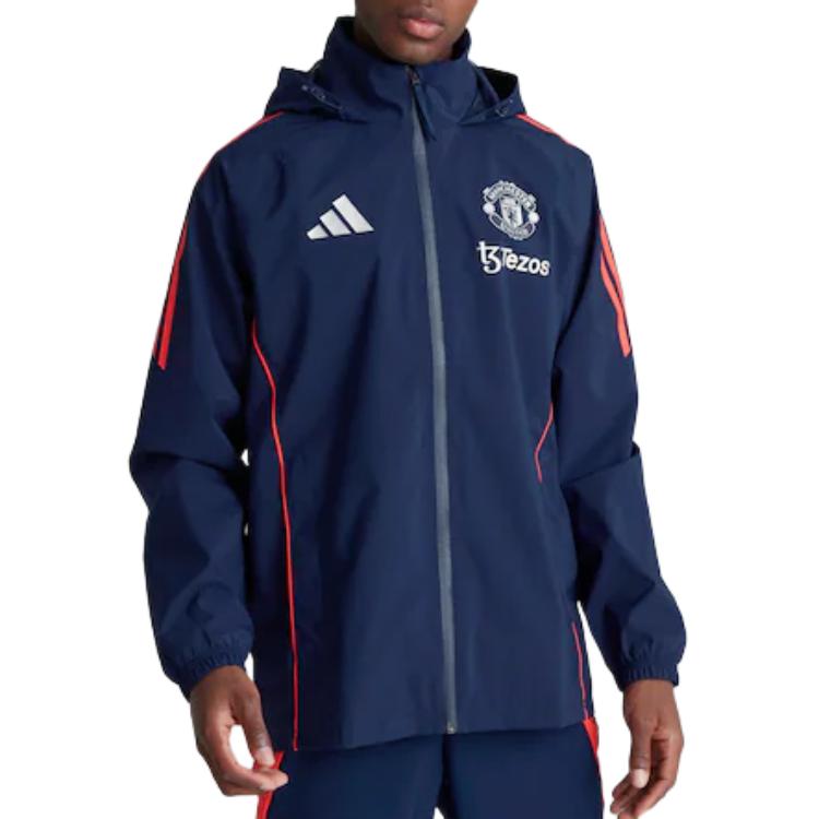 Adidas Курка Tiro 24 Manchester United Theatre of Dreams унисекс, Blue — фото 2