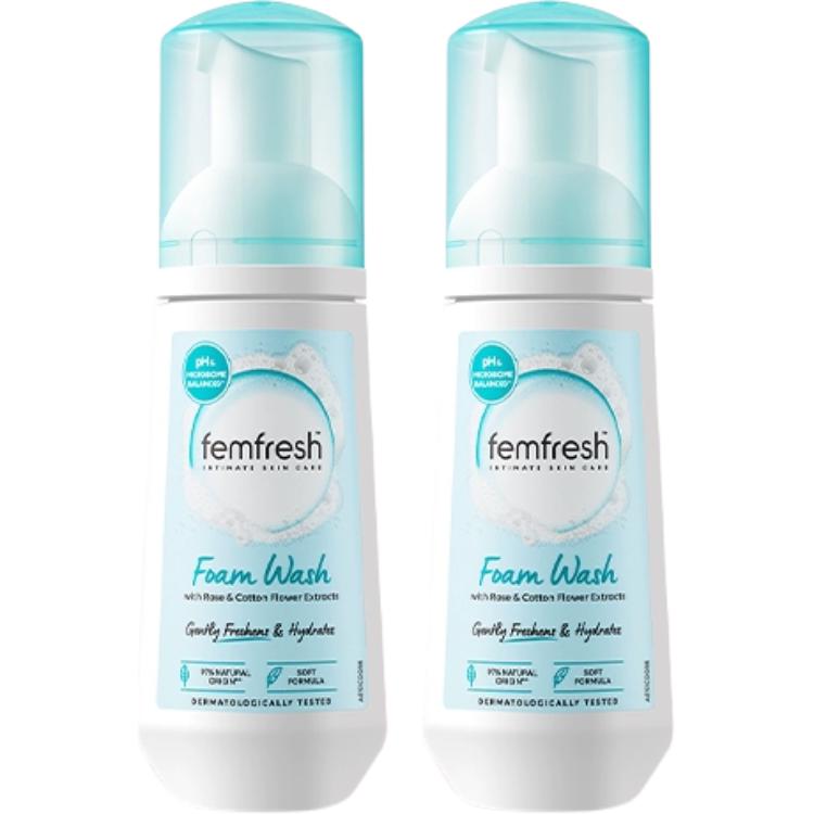 

Увлажняющая пенка для интимной гигиены 150мл*2 FEMFRESH