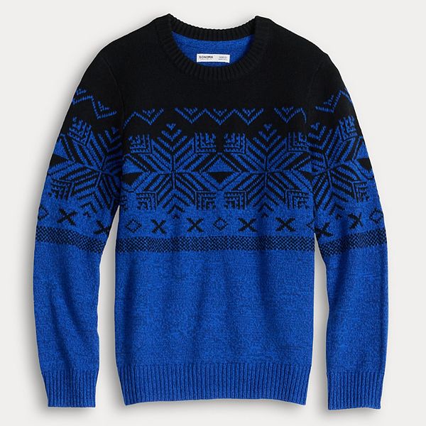 

Детский свитер с круглым вырезом Sonoma Goods For Life, Fair Isle Blue