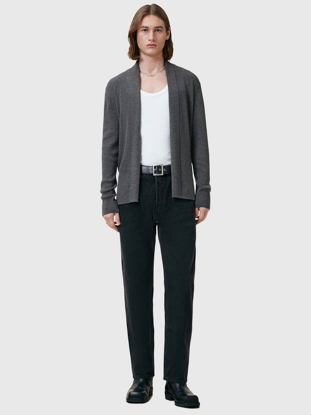 Кардиган из мериносовой шерсти Mode с открытой передней частью AllSaints, Monument Grey — фото 3