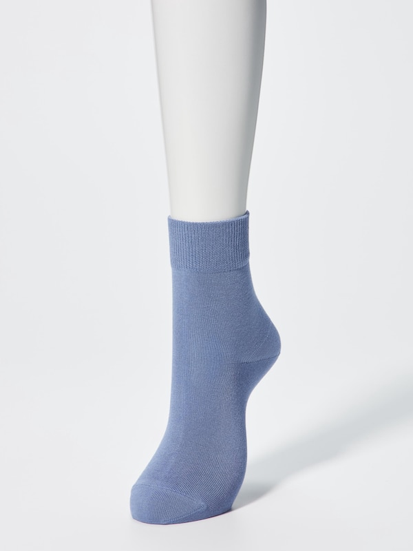 Носки Heattech свободной посадки, средняя длина Uniqlo, 63 blue — фото 2