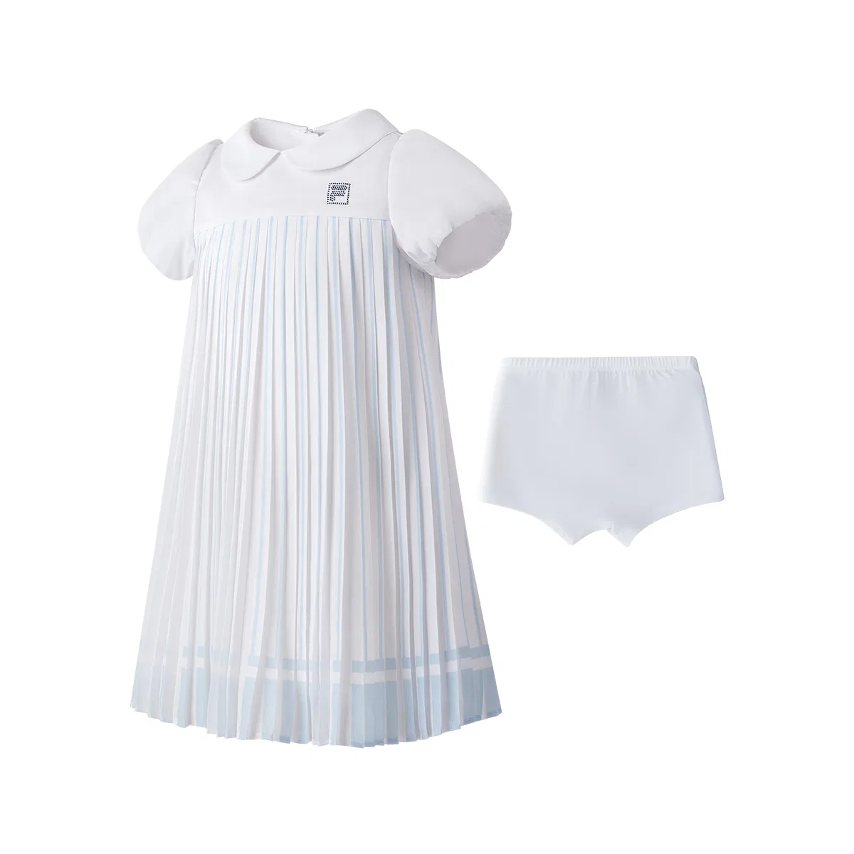 Комплект из 2 предметов платье для детей 3-7 лет FILA KIDS, Standard White