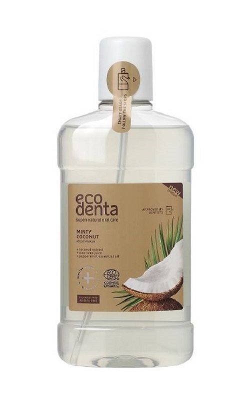 

Ecodenta Certified Organic Minty Coconut жидкость для полоскания рта, 500 ml