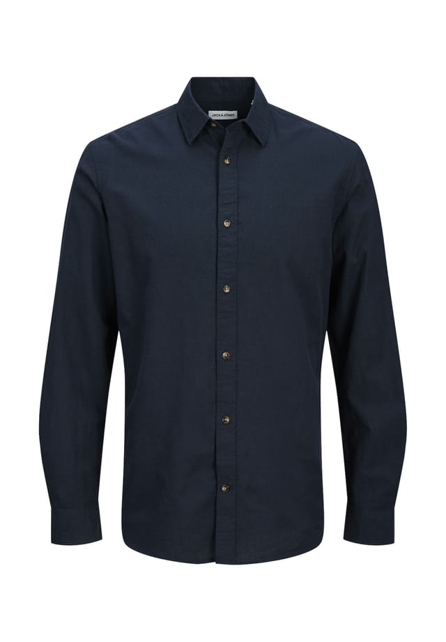 

Рубашка летняя с длинным рукавом Jack & Jones, синий