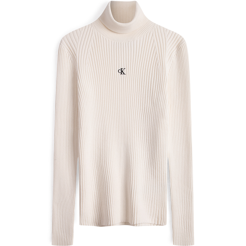 CALVIN KLEIN Трикотаж Женский Молочный Белый, YBI-Milk — фото 2
