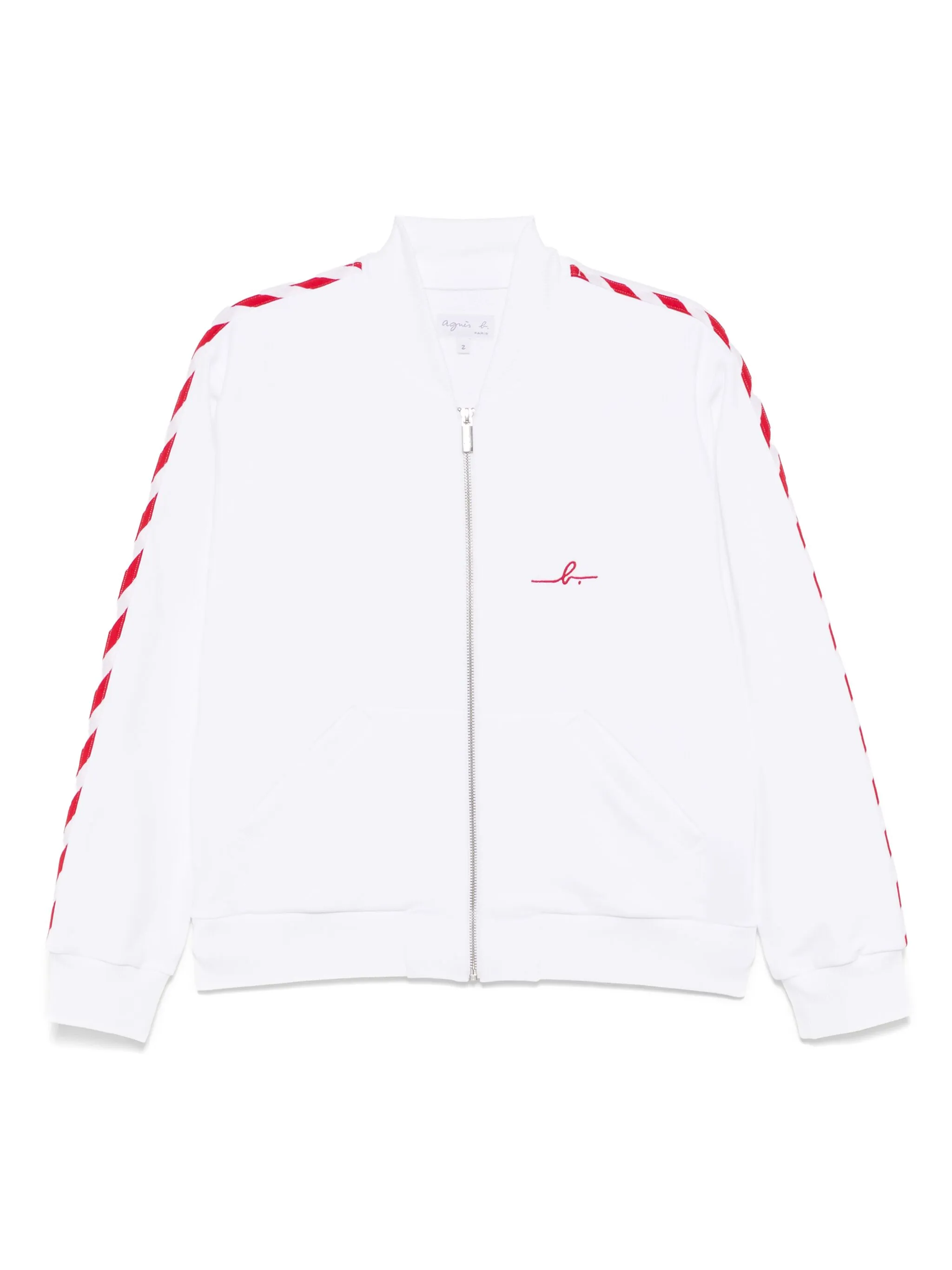 

Кардиган с вышитым логотипом Agnès B., белый