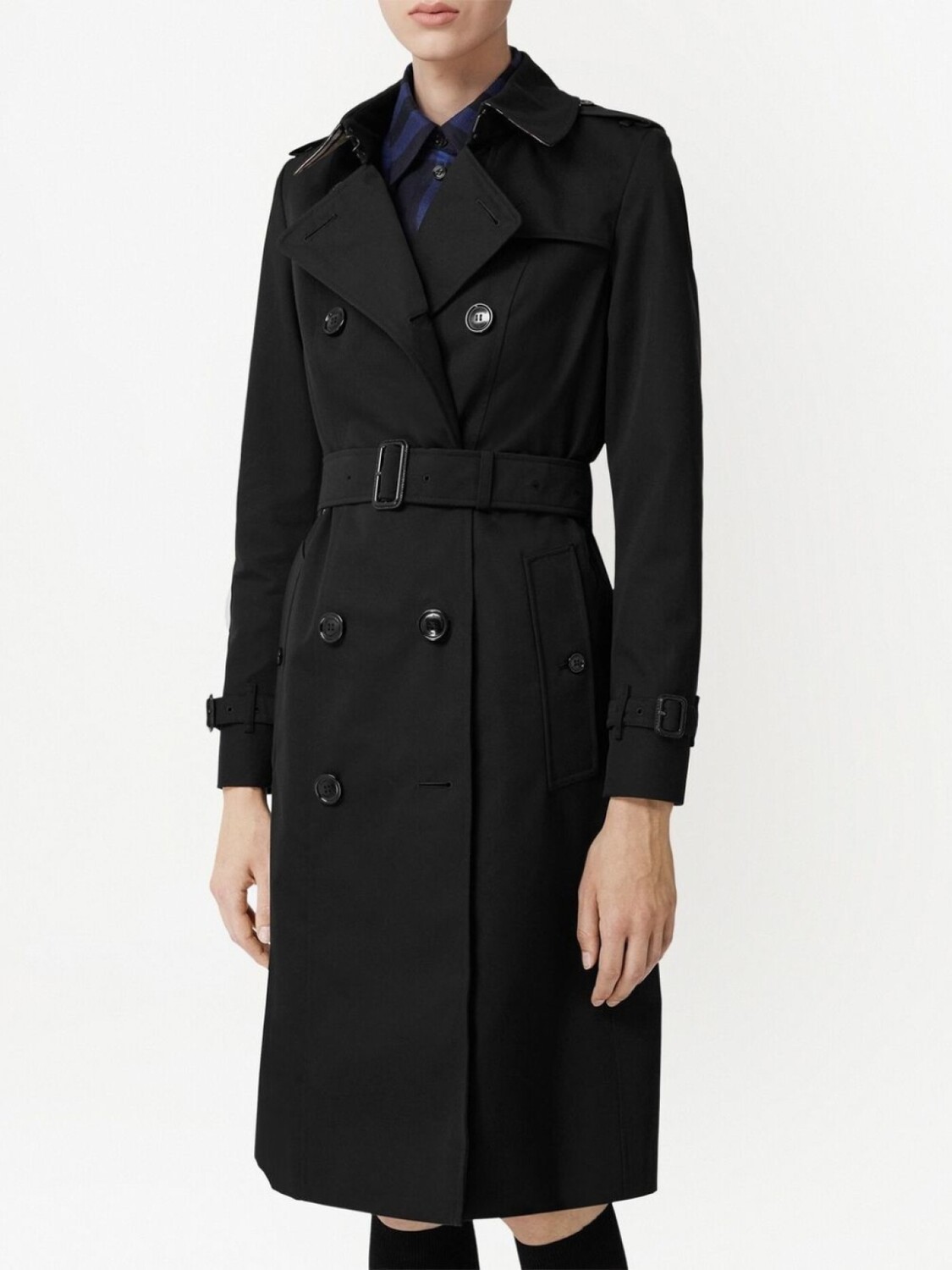Тренч Burberry Chelsea Heritage, черный — фото 3